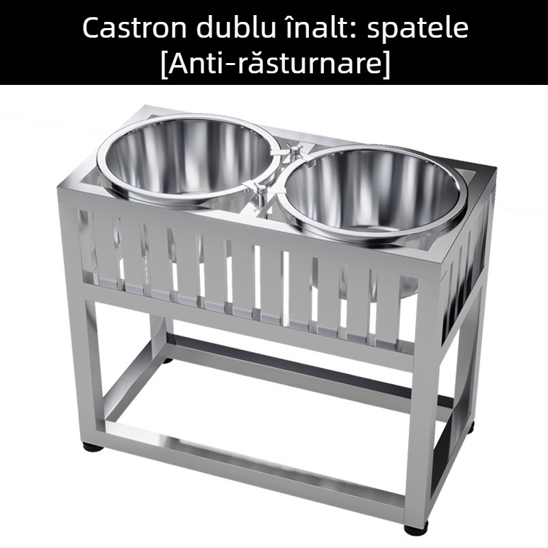 Vas suspendat pentru câini din oțel inoxidabil, cu alimentare automată – Yichen