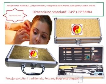 Cutie pentru curățarea urechilor cu cadru din aliaj de aluminiu, suprafață ABS, panou MDF, capacitate 2L, model CE20