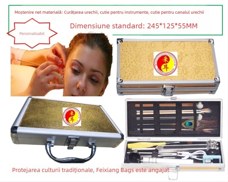 Cutie pentru curățarea urechilor cu cadru din aliaj de aluminiu, suprafață ABS, panou MDF, capacitate 2L, model CE20