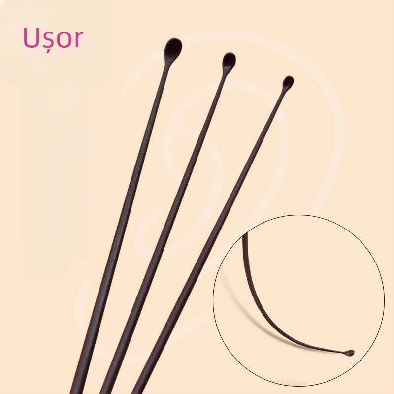 Instrument pentru curățarea urechilor cu linguriță din plastic, luminează în întuneric, mâner din plastic, design moale și elastic, curățare fără durere a canalului auditiv, model 98AjE0j+dAEYnMP/3UOMNdIEKCE=