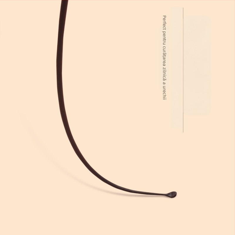 Instrument pentru curățarea urechilor cu linguriță din plastic, luminează în întuneric, mâner din plastic, design moale și elastic, curățare fără durere a canalului auditiv, model 98AjE0j+dAEYnMP/3UOMNdIEKCE=