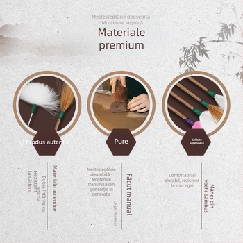 Lingură pentru urechi - fără iluminare - Haifu, oțel inoxidabil, bambus și lemn - pachet de 100 buc.