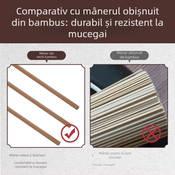 Lingură pentru urechi - fără iluminare - Haifu, oțel inoxidabil, bambus și lemn - pachet de 100 buc.