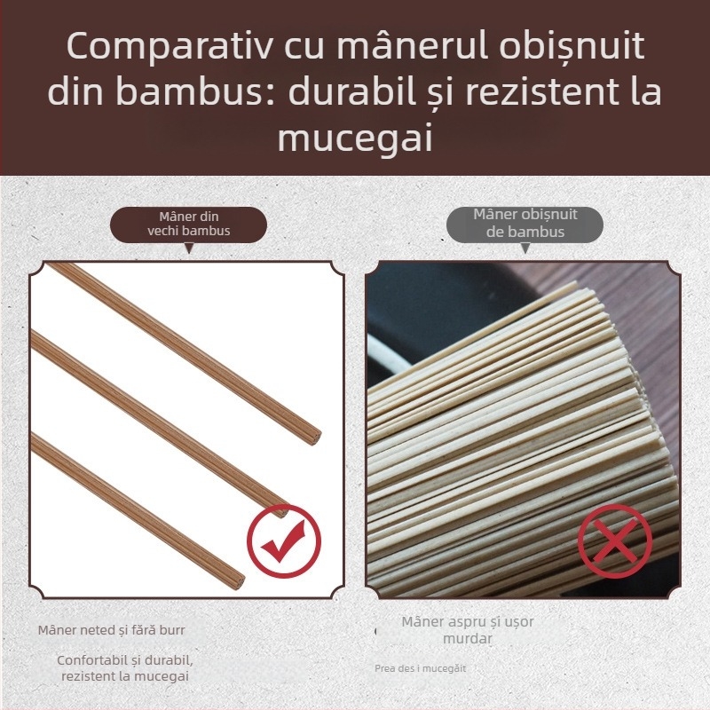 Lingură pentru urechi - fără iluminare - Haifu, oțel inoxidabil, bambus și lemn - pachet de 100 buc.