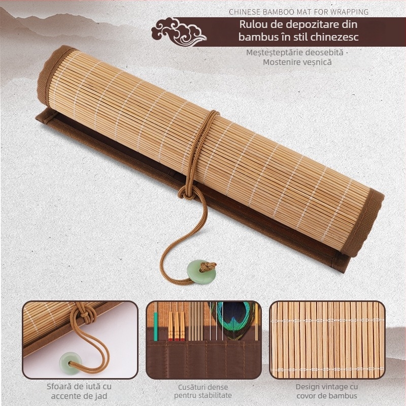 Lingură pentru urechi - fără iluminare - Haifu, oțel inoxidabil, bambus și lemn - pachet de 100 buc.