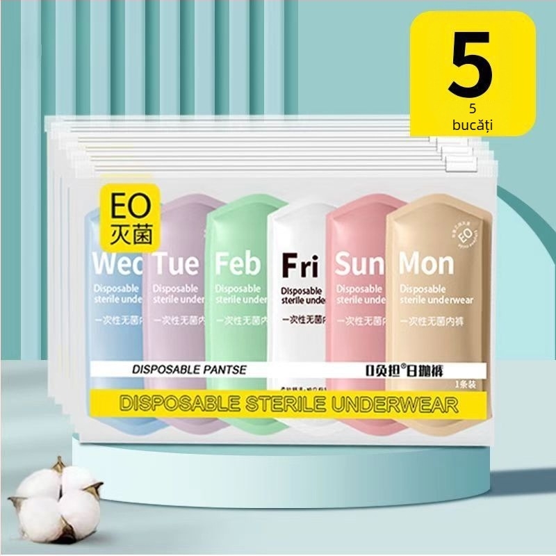 Chiloți de unică folosință pentru femei, maternitate, după naștere, 100% bumbac, fără spălare, portabili pentru călătorii