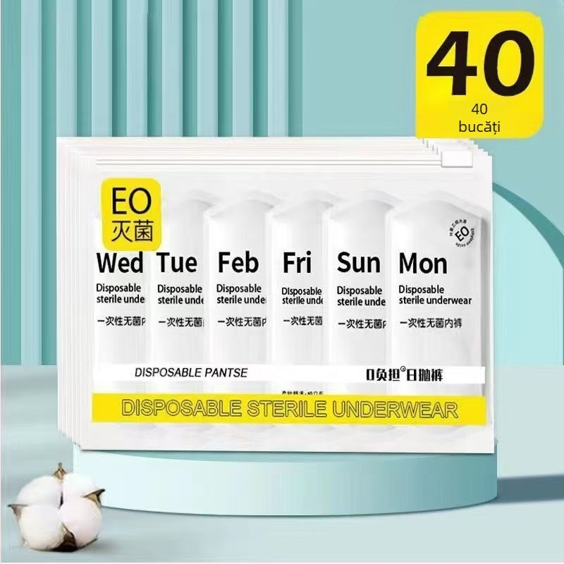 Chiloți de unică folosință pentru femei, maternitate, după naștere, 100% bumbac, fără spălare, portabili pentru călătorii