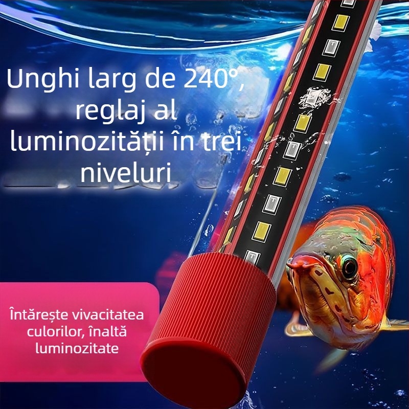 Lumina LED pentru acvariu – impermeabil subacvian, economisire a energiei, iluminare cu înaltă luminozitate, iluminare ambientală