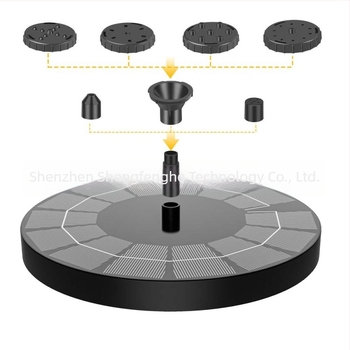 Fântână solară de exterior, 2,5 W, plutitoare pentru baie de păsări, cu jet de tip model, pentru piscine, grădini și curți