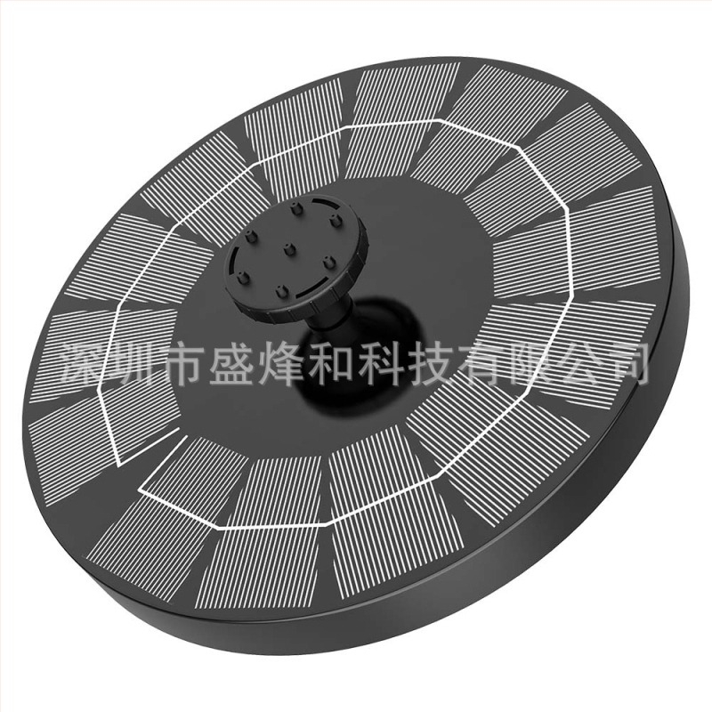 Fântână solară de exterior, 2,5 W, plutitoare pentru baie de păsări, cu jet de tip model, pentru piscine, grădini și curți