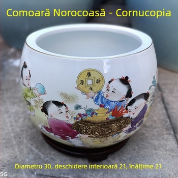 Cornucopie ornament pentru sufragerie și intrare, acvariu și ghivece hidroponice, decor Feng Shui noroc; Material: plastic, rășină; Categorie: Altă; Stil: Altul