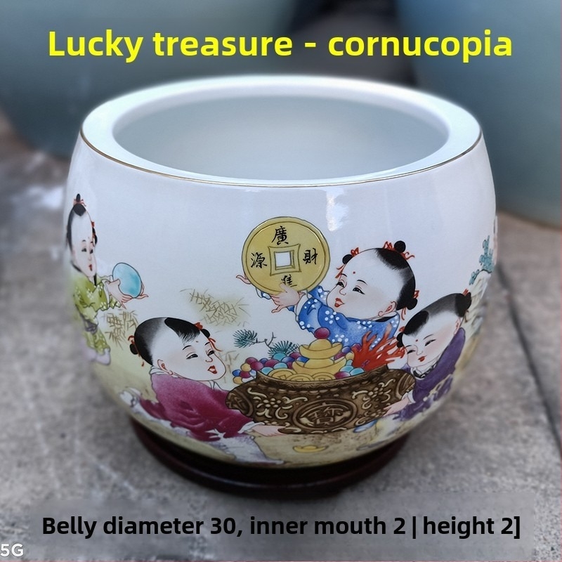 Cornucopie ornament pentru sufragerie și intrare, acvariu și ghivece hidroponice, decor Feng Shui noroc; Material: plastic, rășină; Categorie: Altă; Stil: Altul