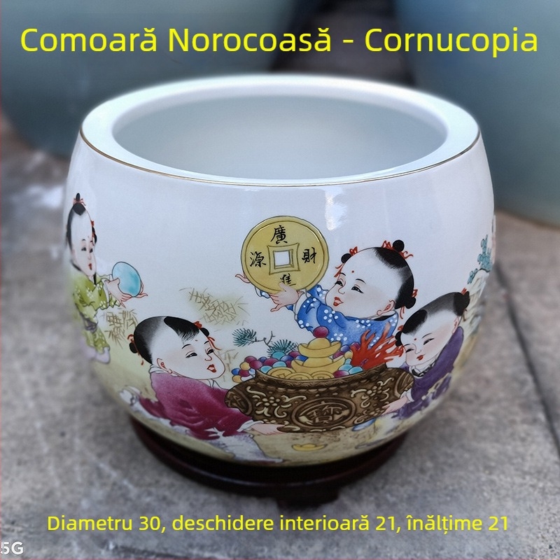 Cornucopie ornament pentru sufragerie și intrare, acvariu și ghivece hidroponice, decor Feng Shui noroc; Material: plastic, rășină; Categorie: Altă; Stil: Altul