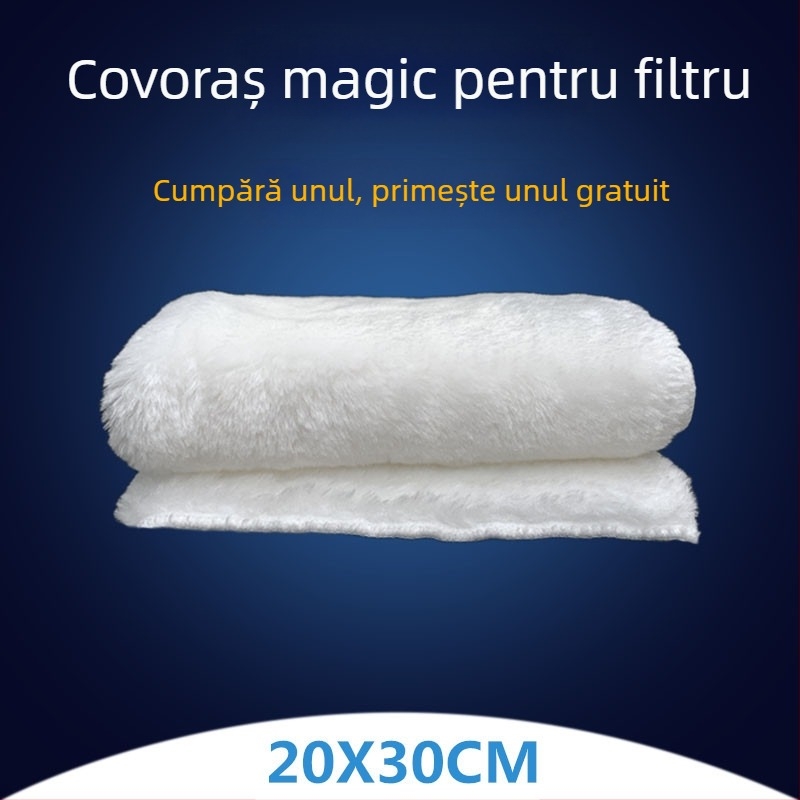 Covor filtrant pentru acvariu Duo Fish — material filtrant, separare uscat/umed