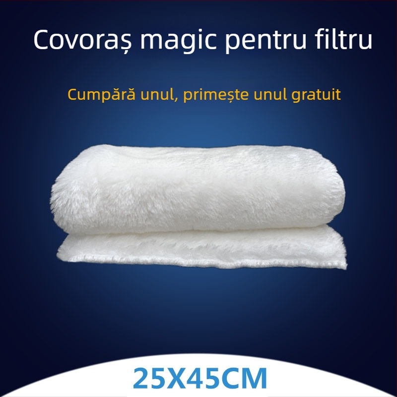 Covor filtrant pentru acvariu Duo Fish — material filtrant, separare uscat/umed