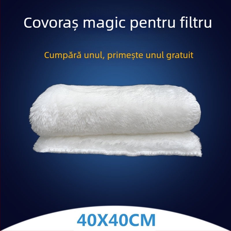 Covor filtrant pentru acvariu Duo Fish — material filtrant, separare uscat/umed