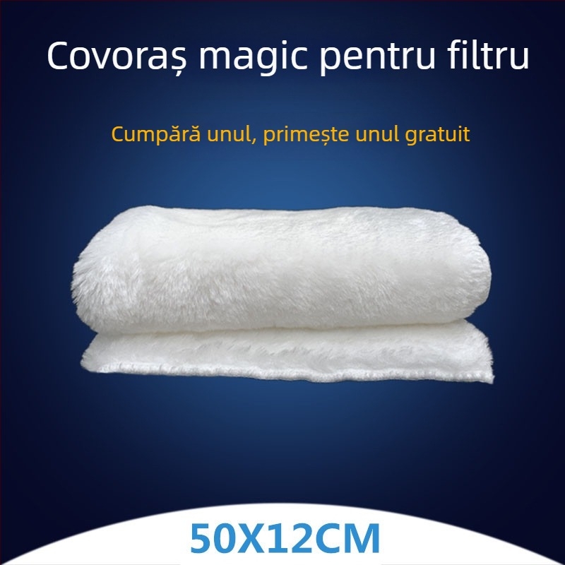 Covor filtrant pentru acvariu Duo Fish — material filtrant, separare uscat/umed