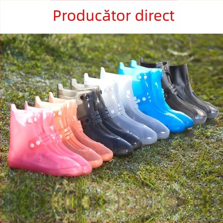 Capot din silicon impermeabil pentru cizme de ploaie – îngroșat, antiderapant, rezistent la uzură, pentru copii și adulți