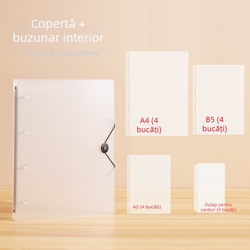 Organizator de documente din PVC de la Lukai – impermeabil și anti-praf, pentru documente importante: certificat de naștere, act de proprietate, registru de gospodărie