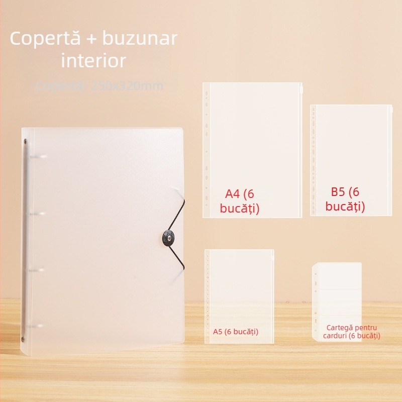 Organizator de documente din PVC de la Lukai – impermeabil și anti-praf, pentru documente importante: certificat de naștere, act de proprietate, registru de gospodărie