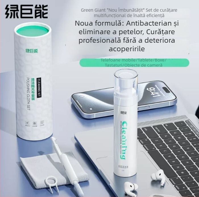 Kit Hulk de curățare cu pastă moale pentru tastatură, ecran de laptop, telefon și headset – set cu accesorii