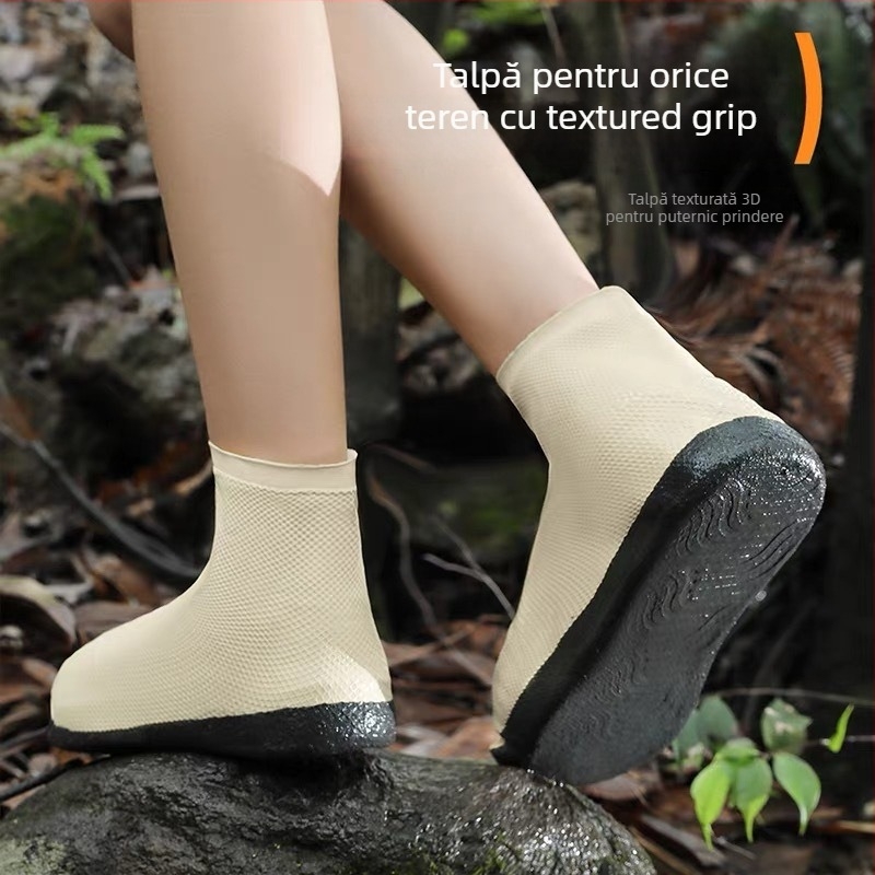 Rainyisi Capace Pentru Pantofi — Impermeabile, Antiderapante, Îngroșate și Rezistente la Uzură, Stil Minimalist, Cauciuc Natural