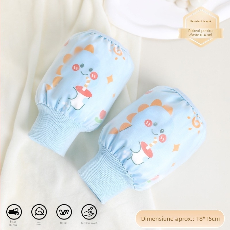 Manșon de scris pentru copii, unisex, model desen animat, dublu strat impermeabil și anti-murdărire, Ruiya acoperire, Toamnă 2025