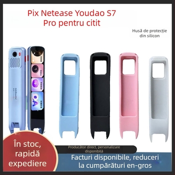 Protecție din silicon pentru stiloul S7Pro de citire – anti-cadere, stil din piele luxoasă, finisaj electroplating, personalizabil