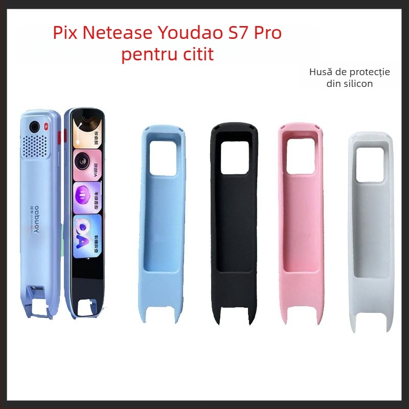 Protecție din silicon pentru stiloul S7Pro de citire – anti-cadere, stil din piele luxoasă, finisaj electroplating, personalizabil