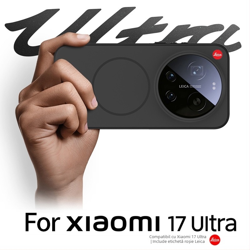 Carcasă pentru Xiaomi 17 Ultra - design două în unu cu margine moale și spate din acril; finisaj mat; anti-amprentă