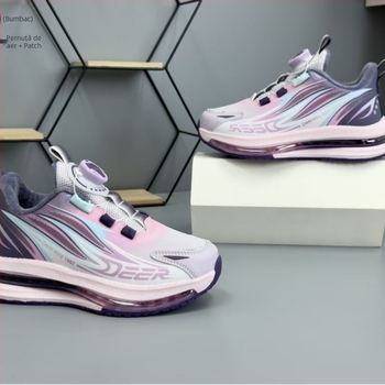 Delhui Pantofi de iarnă pentru copii, pernă de aer, închidere Velcro, unisex, 2025