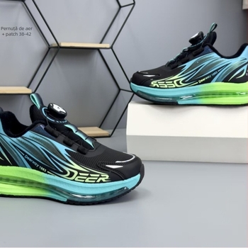 Delhui Pantofi de iarnă pentru copii, pernă de aer, închidere Velcro, unisex, 2025