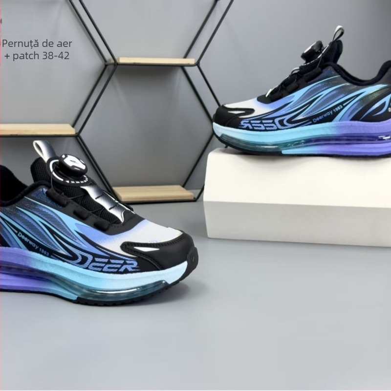 Delhui Pantofi de iarnă pentru copii, pernă de aer, închidere Velcro, unisex, 2025