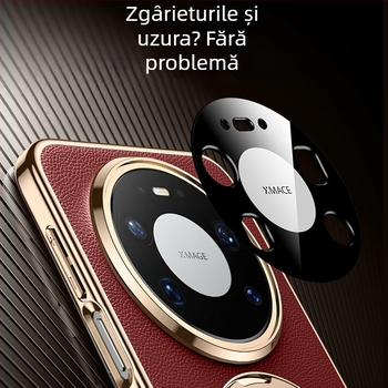 Carcasă de protecție Huawei Mate80 cu Maituo sistem magnetic de susținere, 2-în-1 margine moale și panou din acril, finisaj electroplatinat, anticadere