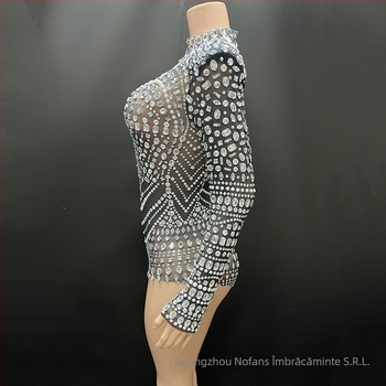 Costum de scenă pentru reprezentație – stil sexy, design street-hipster; Primăvara 2025, Spandex >95%, NOVANCE