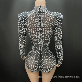 Costum de scenă pentru reprezentație – stil sexy, design street-hipster; Primăvara 2025, Spandex >95%, NOVANCE