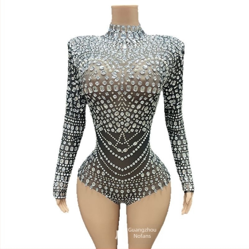 Costum de scenă pentru reprezentație – stil sexy, design street-hipster; Primăvara 2025, Spandex >95%, NOVANCE