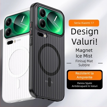 Husa de protecție pentru Xiaomi 17 Pro Max, 15 și 13 – finisaj mat, protecție la șocuri, disipare a căldurii, aderență magnetică, anti-derapare