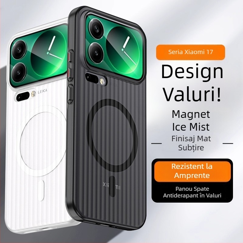 Husa de protecție pentru Xiaomi 17 Pro Max, 15 și 13 – finisaj mat, protecție la șocuri, disipare a căldurii, aderență magnetică, anti-derapare