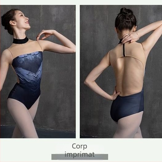 Bodysuit balet pentru antrenament de gimnastică și yoga aer, PVC 90–95% material principal, Primăvara 2025, stil chinezesc, retro literar