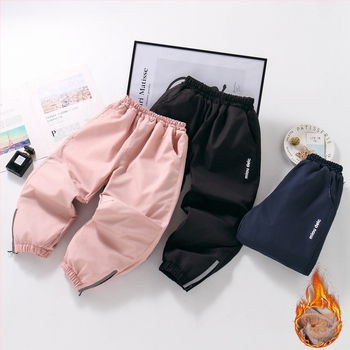 Pantaloni softshell cu fleece, croială largă, iarnă, 100% poliester, uscare rapidă, pentru fete 13–16 ani