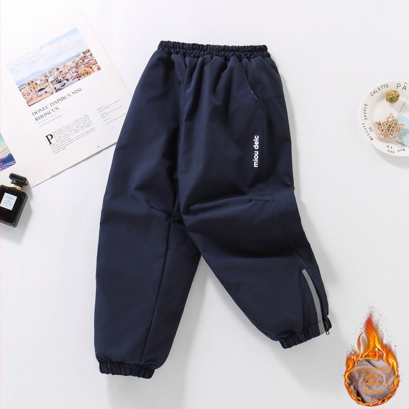 Pantaloni softshell cu fleece, croială largă, iarnă, 100% poliester, uscare rapidă, pentru fete 13–16 ani