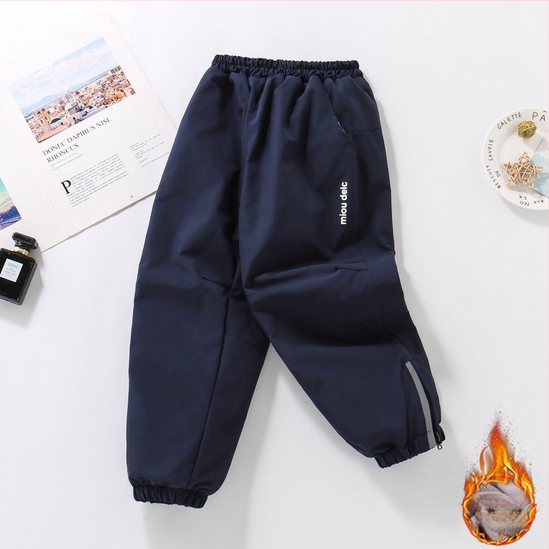 Pantaloni softshell cu fleece, croială largă, iarnă, 100% poliester, uscare rapidă, pentru fete 13–16 ani