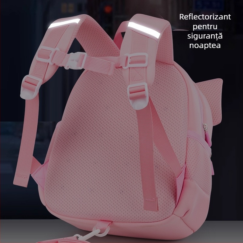 Rucsac ușor pentru grădiniță, cu imprimeu desen animat, material Oxford respirabil, ultra-ușor, căptușeală PU, bretele curbate