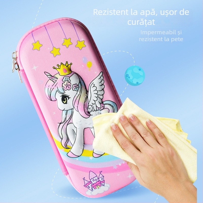 Plic pentru creioane EVA cu suprafață 3D – respirabilă, impermeabilă, ultra-ușoară, model animal