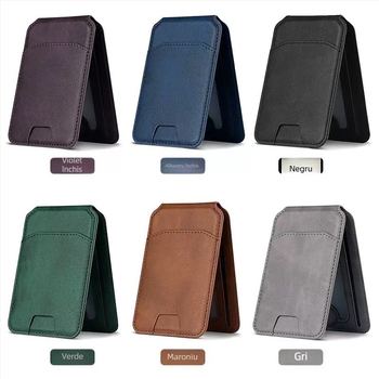 Suport pentru carduri cu aspirație magnetică pentru iPhone 16 – pliabil în două, model Magnetic Suction Card Holder-20