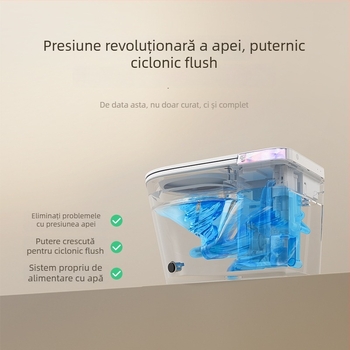 Capac de toaletă inteligent cu încălzire instantanee a apei, reglare a temperaturii apei, scaun încălzit, duză auto-curățare, telecomandă