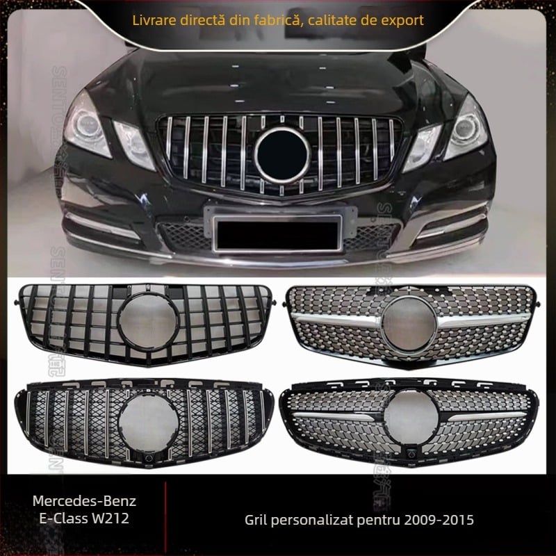 Grila GT Starry Sky pentru Mercedes-Benz E-Class W212, plastic ABS, montaj la bara, 2009–2015