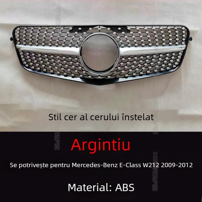 Grila GT Starry Sky pentru Mercedes-Benz E-Class W212, plastic ABS, montaj la bara, 2009–2015