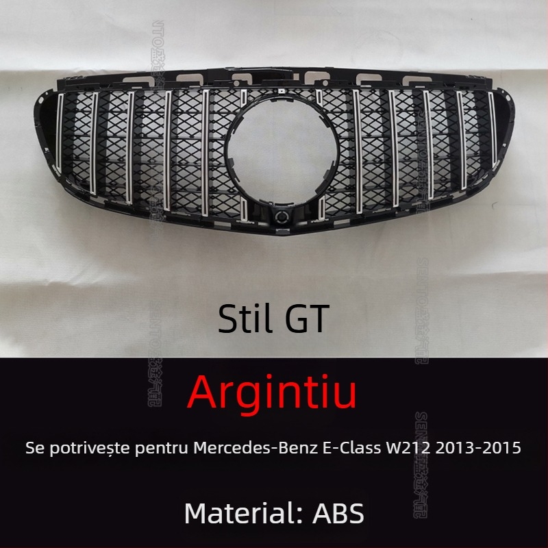 Grila GT Starry Sky pentru Mercedes-Benz E-Class W212, plastic ABS, montaj la bara, 2009–2015